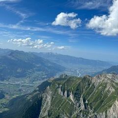 Flugwegposition um 14:14:11: Aufgenommen in der Nähe von Landquart, Schweiz in 2781 Meter